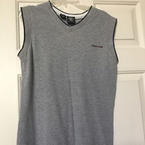 DKNY Jeans Sleeveless Knit V Neck Top